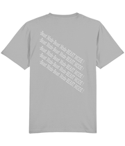 Beast Mode (front/back design, white text on grey) - unisex tshirt