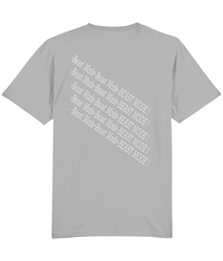 Beast Mode (front/back design, white text on grey) - unisex tshirt