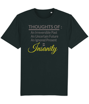 Thoughts of Insanity - (front design) - unisex tshirt