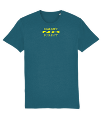 Real Sh*t No Bullsh*t - (front design/yellow text) - unisex tshirt