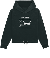 On The Grind - (front design) - women's cropped hoodie