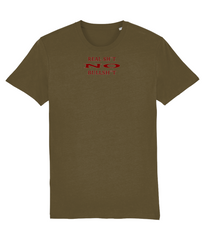 Real Sh*t No Bullsh*t - (front design/maroon text) - unisex tshirt
