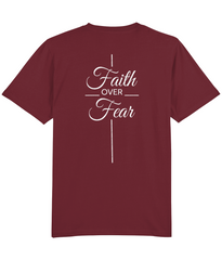 Faith Over Fear - (front/back design) - unisex tshirt