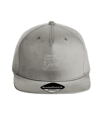 On The Grind - (white embroidery) - snap back cap
