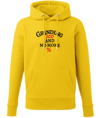 Grinding 100 and No More Percent - (front design) - unisex hoodie