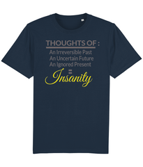 Thoughts of Insanity - (front design) - unisex tshirt