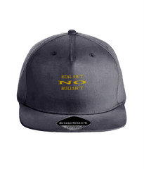 Real Sh*t No Bullsh*t (yellow embroidery) - snap back cap