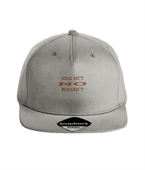Real Sh*t No Bullsh*t - (maroon embroidery) - snap back cap