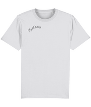 Dyd Clothing - (front design/tilted/black text) - unisex tshirt