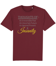 Thoughts of Insanity - (front design) - unisex tshirt