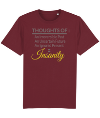 Thoughts of Insanity - (front design) - unisex tshirt