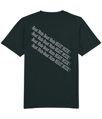Beast Mode (front/back design, white text on black) - unisex tshirt