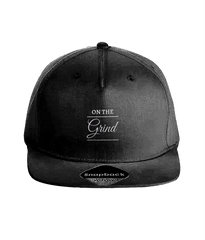 On The Grind - (white embroidery) - snap back cap