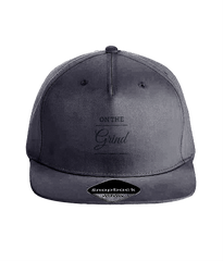 On The Grind - (black embroidery) - snap back cap